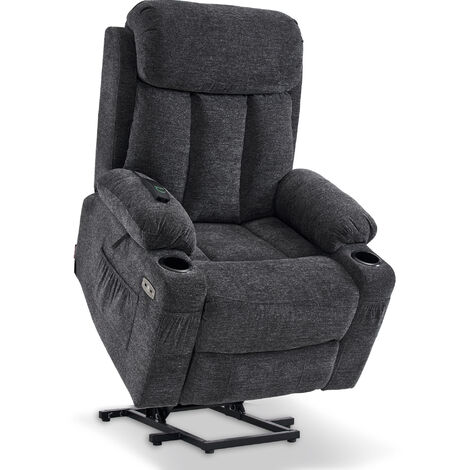 MCombo elektrische Aufstehhilfe Fernsehsessel Relaxsessel Stoff 7190DE