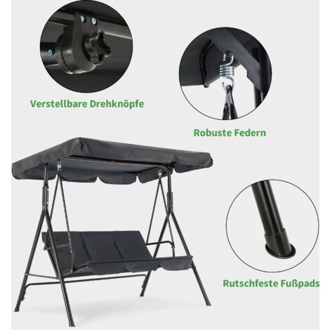 Strattore Hollywoodschaukel Gartenschaukel Gartenli Produktbild-Vorschau 8