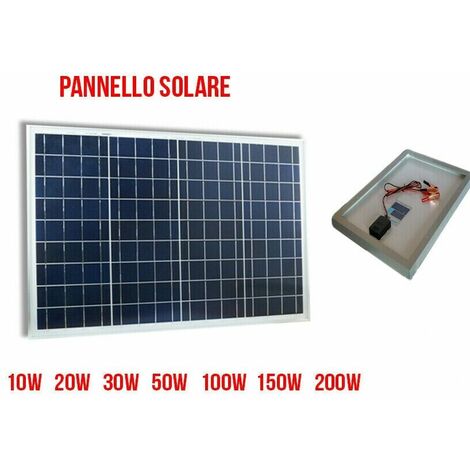 Pannello solare fotovoltaico 100W più economico produzione corrente  elettrica isola camper fai da te 