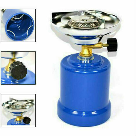 Fornello da Campeggio Mini Stufa Compatto Fornellino Antivento Gas  Pieghevole in Acciaio Accensione Piezoelettrica (3500 WATT)