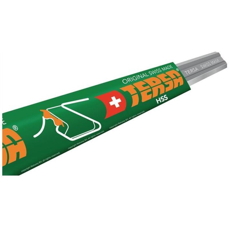 Fer De Rabot Réversible TERSA HS – Longueur 410 Mm, Largeur 10 Mm | Pour Bois Dur Et Tendre, 2 Lames Incluses