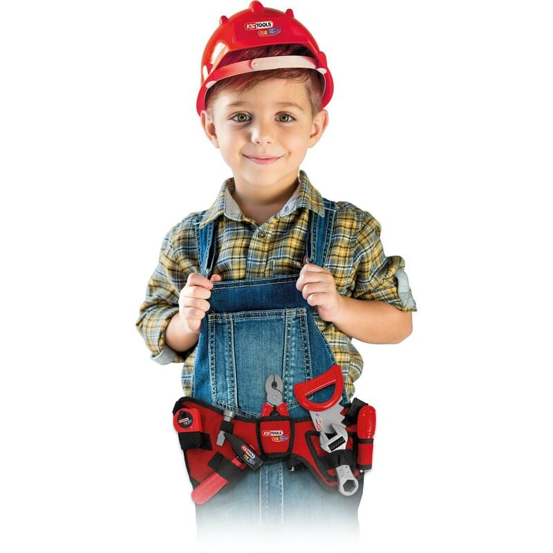 KS TOOLS Jeu d'outils pour enfants avec ceinture porte-outils, 20 pcs