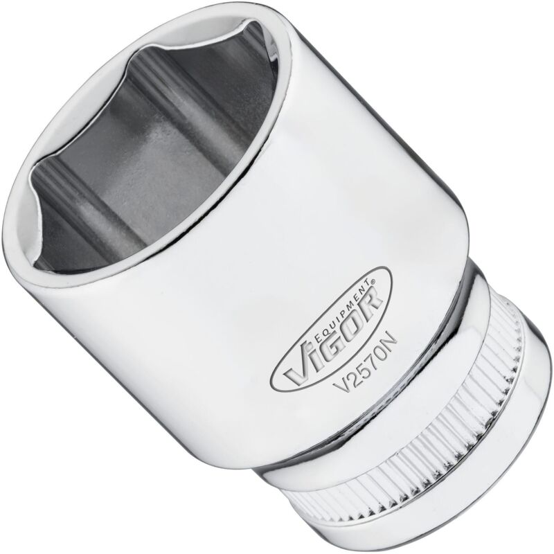 Hazet 850A-7/32 – Douille 1/4" 6 Pans Extérieurs 7/32 Pouces, Longueur 25 Mm, Chromée Polie, Fabrication Allemande