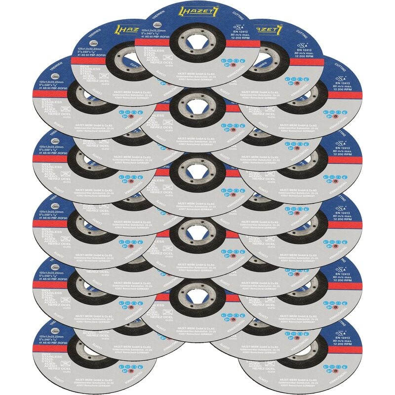Disques à tronçonner 125x1,0 mm