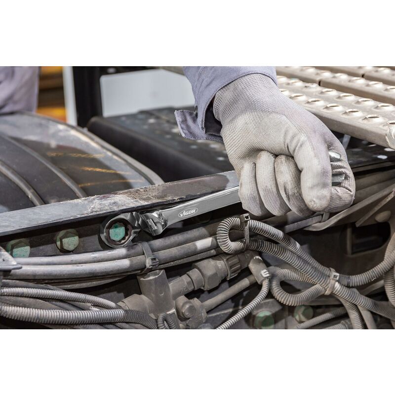 Jeu De Clés Mixtes à Cliquet à Double Articulation Clé Mixte