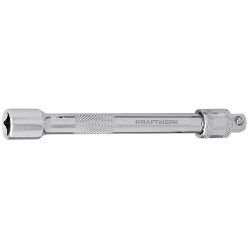 Rallonge Kraftwerk 1/4" - 100 Mm, Chromée Mat, DIN 3123, Pour Outils à Main