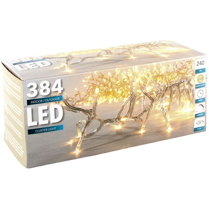 Cluster Lichterkette Transparent