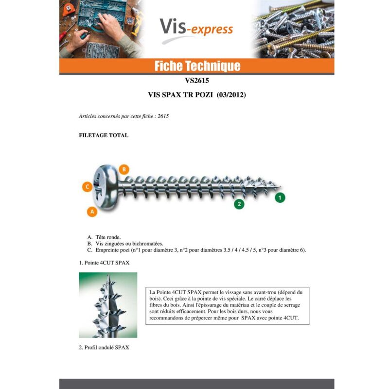Lot de 300 vis à bois en acier zingué 40 x 50 mm vis à bois pour Lot de 300 vis à bois en acier zingué 40 x 50 mm vis à bois pour