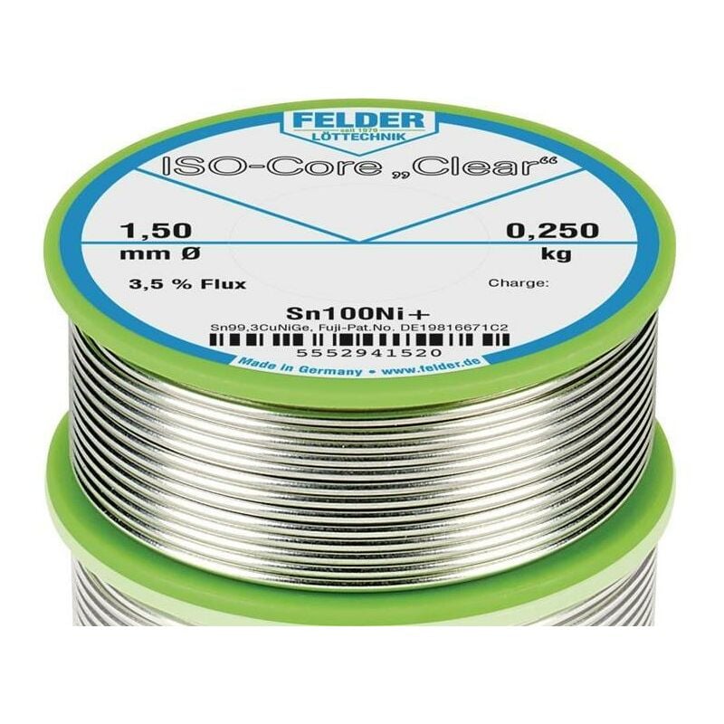 Fil D'apport De Soudure ISO-Core® Clear 1,5 Mm 250 G Sn100Ni+