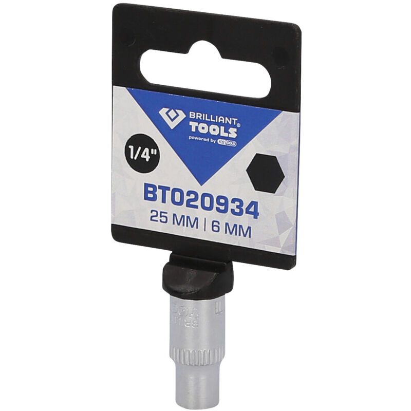 Brilliant Tools Jeu D'adaptateurs, 6 Pcs, 1/4" + 3/8" + 1/2" + 3/4