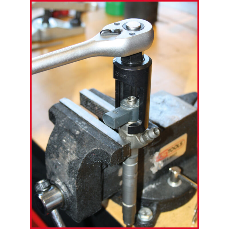 Douille 6 Pans 1/2'' 25mm KS Tools 152.1195 - Pour Montage/démontage Injecteurs - Brunie