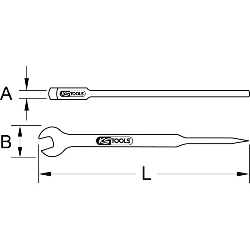 KS TOOLS 117.1340 Douille longue isolée, 1/2'' - 16 mm