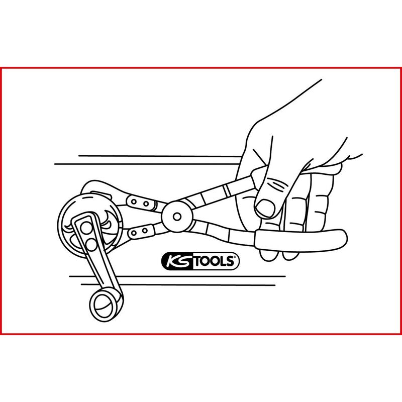 KS TOOLS Pince de démontage de silentbloc d&aposéchappement, 280 mm