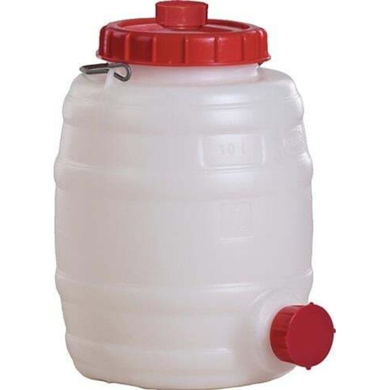 Lot De 10 Bidons D'Eau 5L + 1 Robinet De Vidange - Qualité Alimentaire, Transparent, BPA Free