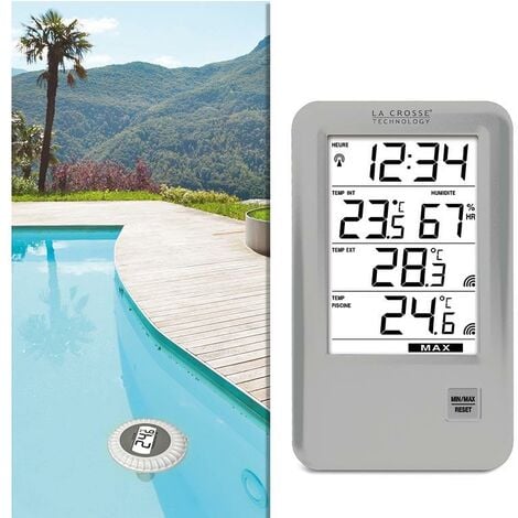 Station thermometre la crosse technology special piscine ws9068
