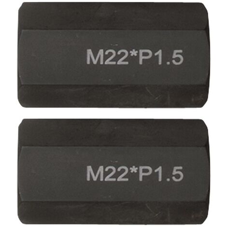 Jeu d’adaptateur pour filetage M22x1,5x65 mm, 2 pièces