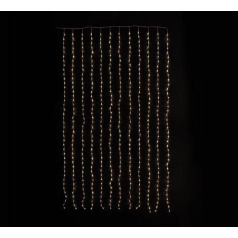 Led Cascade Style Cascade Light LED - 1.5 x 2.5 m - 286 LED - blanc chaud - cble ...