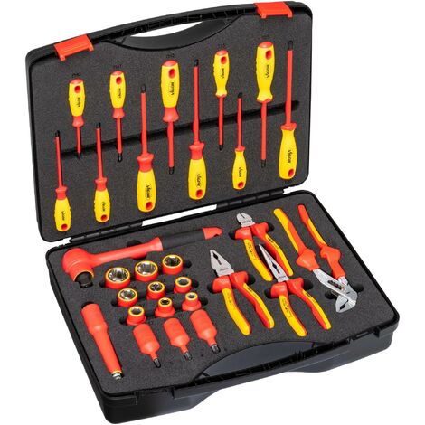 Jeu d'outils VDE ∙ V5632 ∙ Carré creux 1/2 pouce (12,5 mm) ∙ Profil à 6 pans extérieurs, Profil à 6 pans intérieurs, Profil Phillips PH, Profil Pozidriv PZ, Profil à fente, Profil TORX® intérieur ∙ 5 