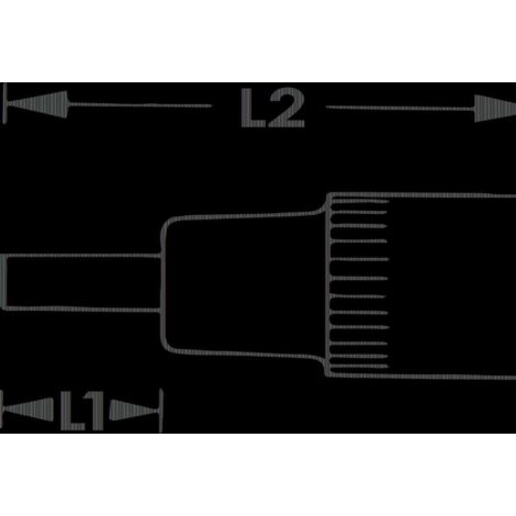 Douille Mâle Carrée Creuse Hazet 8507-PZ2 - Entraînement 6,3 Mm (1/4"), Profil Pozidriv PZ2, Longueur Totale 28 Mm, Revêtement TiN - 2