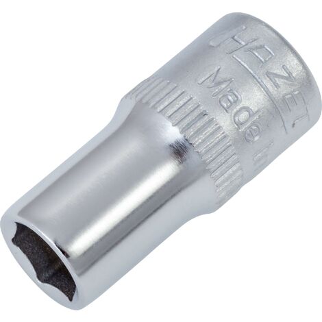 Hazet - Douille Carrée Creuse 6,3 Mm (1/4") - Profil Traction 6 Pans Extérieurs, Taille 7/32, Longueur 25 Mm - 3