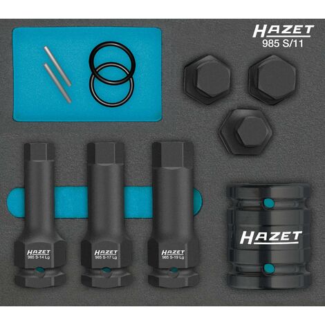 HAZET Douille 903SLG-17, Entraînement carré de 12,5 mm, ouverture de clé  de 17 mm, avec douille en plastique