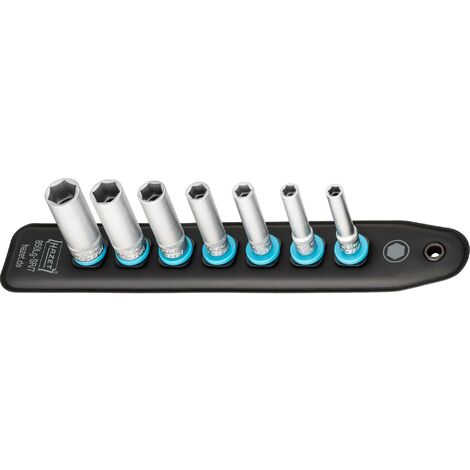 Hazet - Douille Carrée Creuse 6,3 Mm (1/4") - Profil Traction 6 Pans Extérieurs, Taille 7/32, Longueur 25 Mm