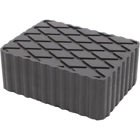 Bloc En Caoutchouc Plein 160 X 120 X 60 Mm - Support Protection Cric Et Élévateur - Charge 2 Tonnes