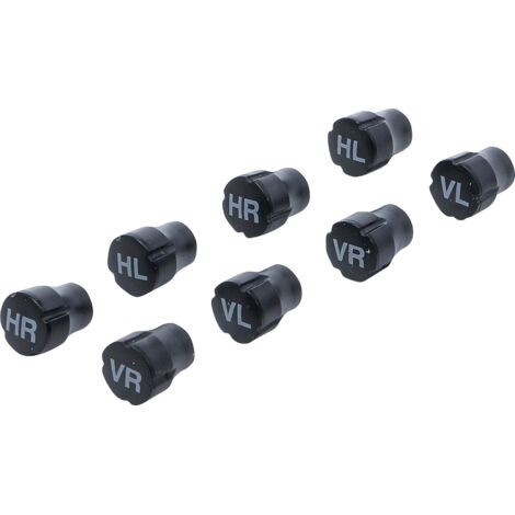 Lot De 8 Bouchons De Valve En Métal Rouge KYLOS - Pour Pneus Voiture, SUV, Moto, Vélo (Valves Schrader)