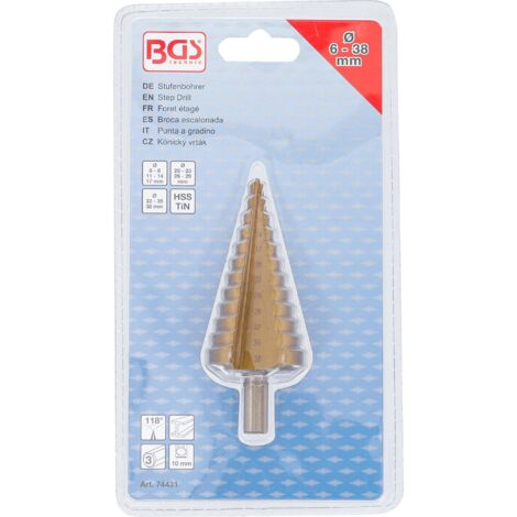 Foret étagé HSS Titane 4-32 Mm - Pour Métal, Bois, Plastique, Marque Flintronic