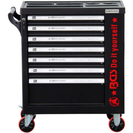 Servante d'atelier BGS TECHNIC - 7 tiroirs et 1 porte latérale - 250