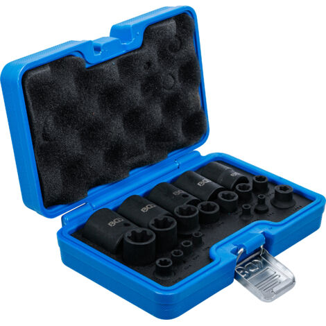 Jeu De Douilles BGS Profil E - 6,3 Mm (1/4") Et 12,5 Mm (1/2") - Tailles E4 à E24 - En Acier Chromé-vanadium - Neuf Sous Emballage