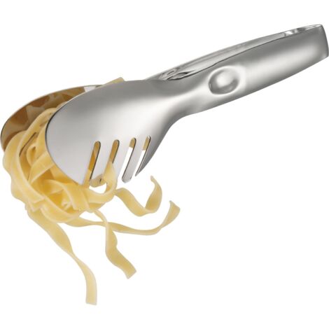 Pince de service à spaghettis dents courbées inox 19cm
