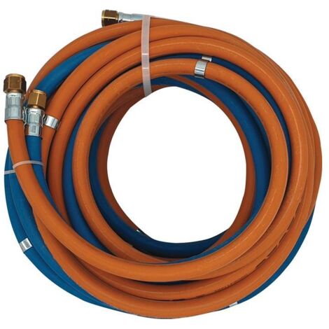 Tuyau Jumeau Autogène CONZELMANN – 30 M, Diamètres 6/9 Mm, épaisseur 5/3,5 Mm, Pour Oxygène/acétylène