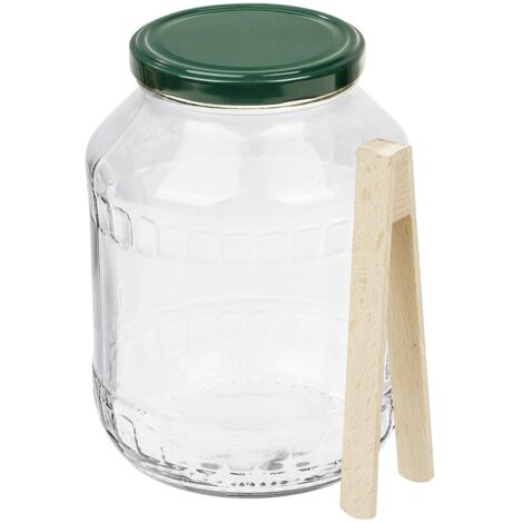Pot à Cornichons Hermétique En Pyrex Blanc - 16 Cm - Occasion