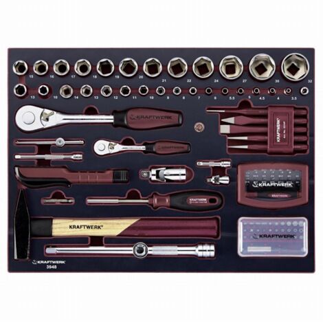 Coffret Professionnel De 263 Outils Kraftwerk Alupro - Neuf, Dimensions 489x365x178 Mm