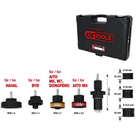Adaptateur Refroidissement M45 X 3 - 0 – Raccord Rapide KS TOOLS Pour Test Circuit Climatisation Auto