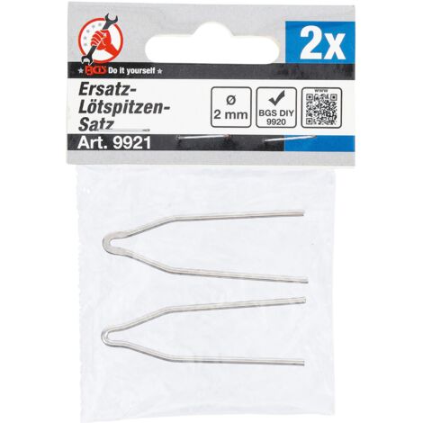 Kit De 3 Pointes De Rechange Pour Fer à Souder Kemper - Diamètre Base 2 Mm, Pointe 0,1 Mm