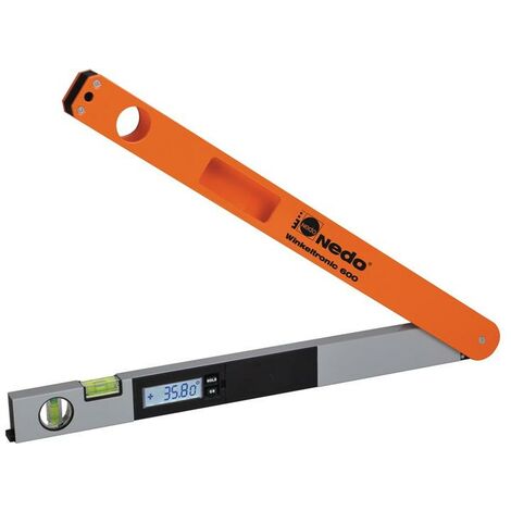 Nedo Mesureur d'angle Winkeltronic plage de mesure 0-355 degr. longueur du poteau 45 cm 0,1 degr.