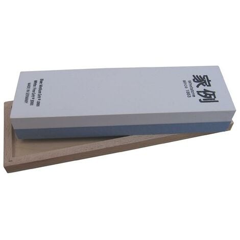 Pierre d'affûtage L200xl60xH30 mm 1000/3000 dans un coffret de bois