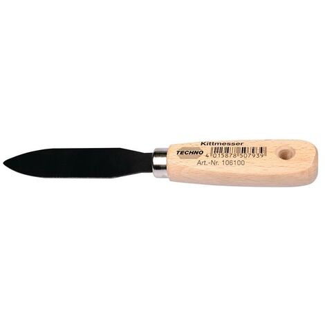 Couteau de peintre longueur 200 mm 2 dents manche en bois