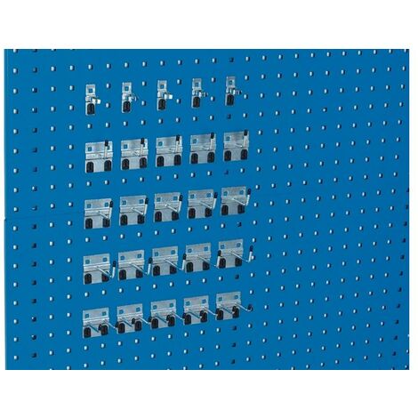 Assortiment de porte-outils lxHmm 15 croch./5 cr.doubles/5 pinces à outils 25 pièces