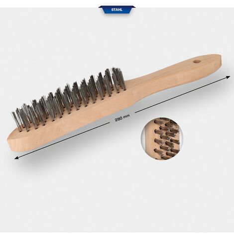 Brosse Manuelle Osborn 5 Rangées Fil Acier - Décapage Et Nettoyage Robuste
