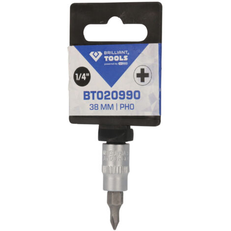 Inserito 1/4 PH 25 Mm PH0 - Per Cacciavite, Nichelato, Acciaio Speciale