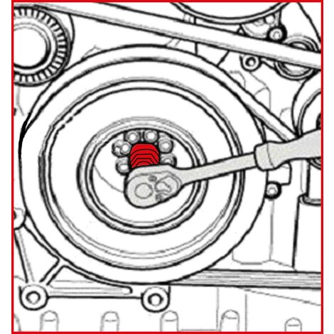 Jeu d&aposoutils de réglage moteur pour VAG, 23 pcs