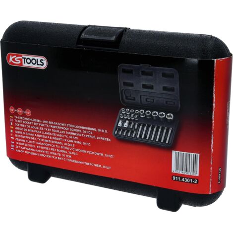 Douille Torx T30, Entraînement 1/4" - Acier S2, Longueur 37 Mm - Pour Vis Torx, Usage Mécanique, Bricolage - 8