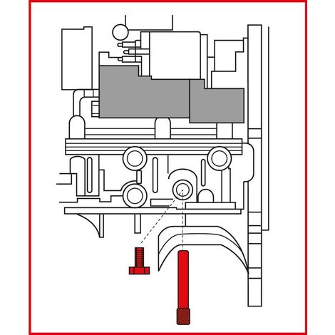 Jeu d&aposoutils de réglage moteur pour GM / Opel, 6 pcs