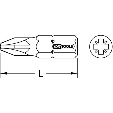 KS Tools 911.3347 Inserto 1/4 PZ0 50mm - Per Avvitatore, Acciaio Nichelato - Foto 3