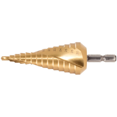 Foret étagé HSS 10-45 Mm – Poignée Triangle, Spirale, Pour Bois – Marque Mengshen