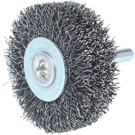 Brosse circulaire métallique plate à mèches torsadées pour