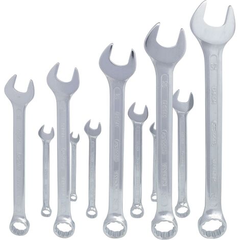 Jeux de clés mixtes coudées, 12 pcs 10-32mm